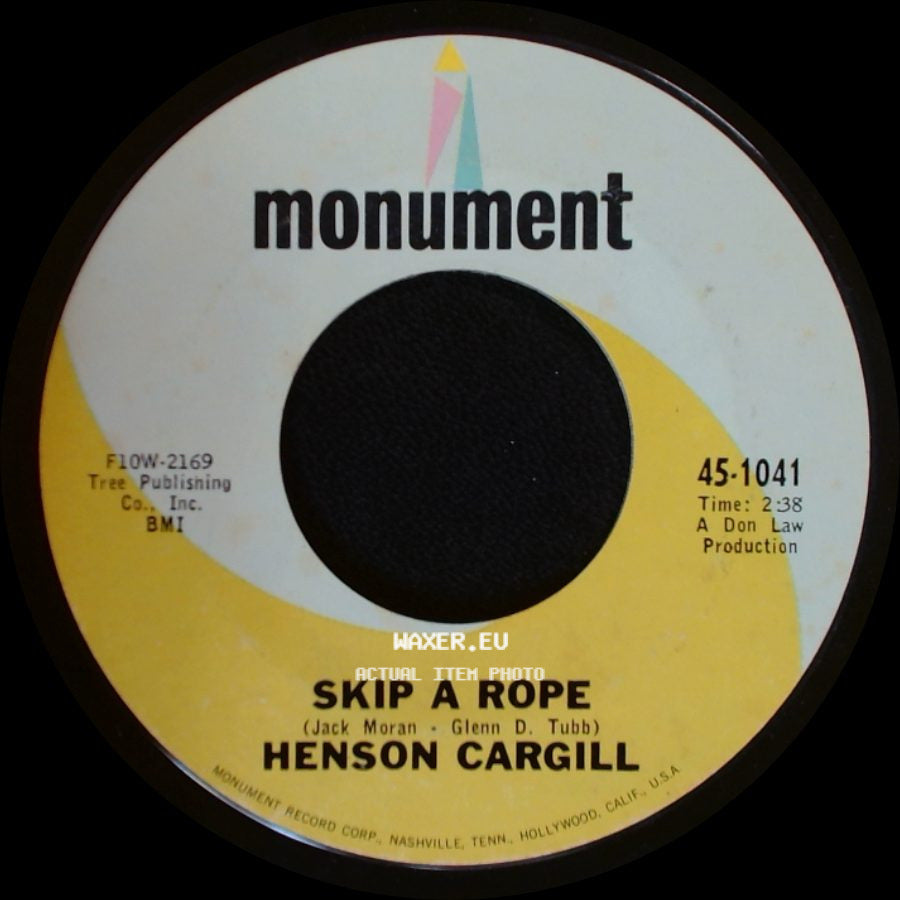 Henson Cargill - A Very Well Traveled Man / Skip A Rope side B