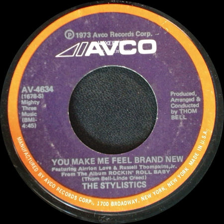The Stylistics - You Make Me Feel Brand New / Only For The Children side A