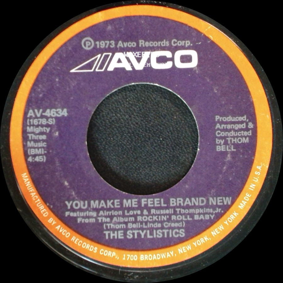 The Stylistics - You Make Me Feel Brand New / Only For The Children side A