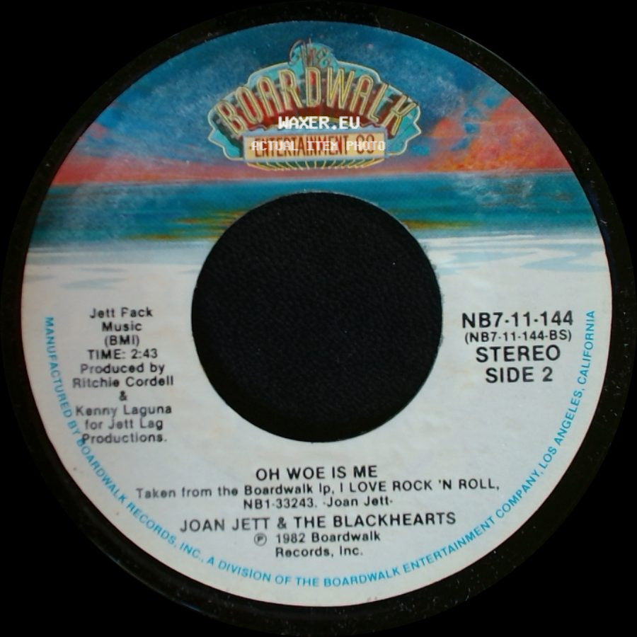 Joan Jett & The Blackhearts - Crimson And Clover / Oh Woe Is Me side B