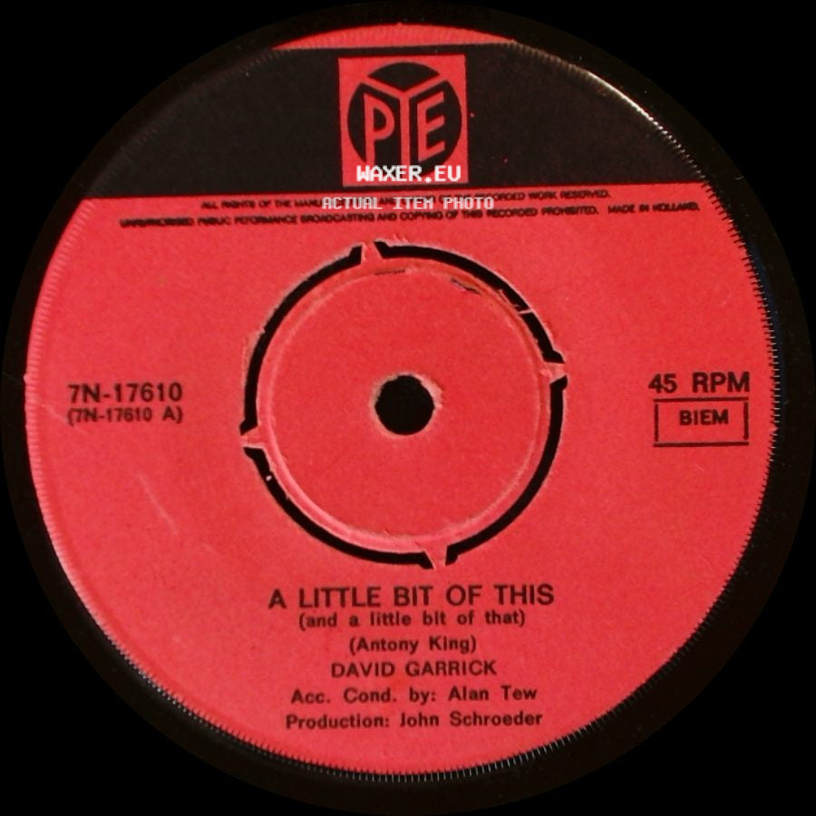 David Garrick - Flutterby Butterfly / A Little Bit Of This (And A Little Bit Of That) side B