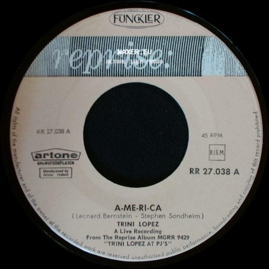 Trini Lopez - If I Had A Hammer / A-Me-Ri-Ca side B