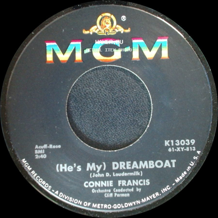 Connie Francis - Hollywood / (He's My) Dreamboat side B