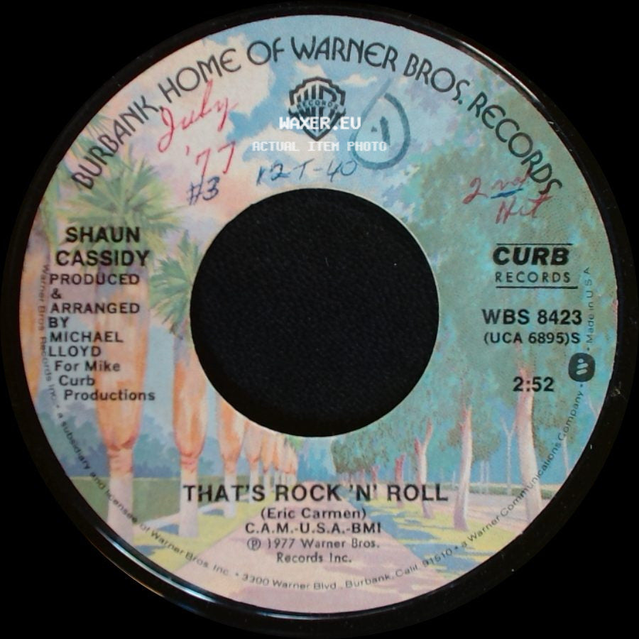 Shaun Cassidy - I Wanna Be With You / That's Rock 'n' Roll side B