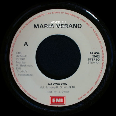 Maria Verano - Having Fun / Funk All Night side A