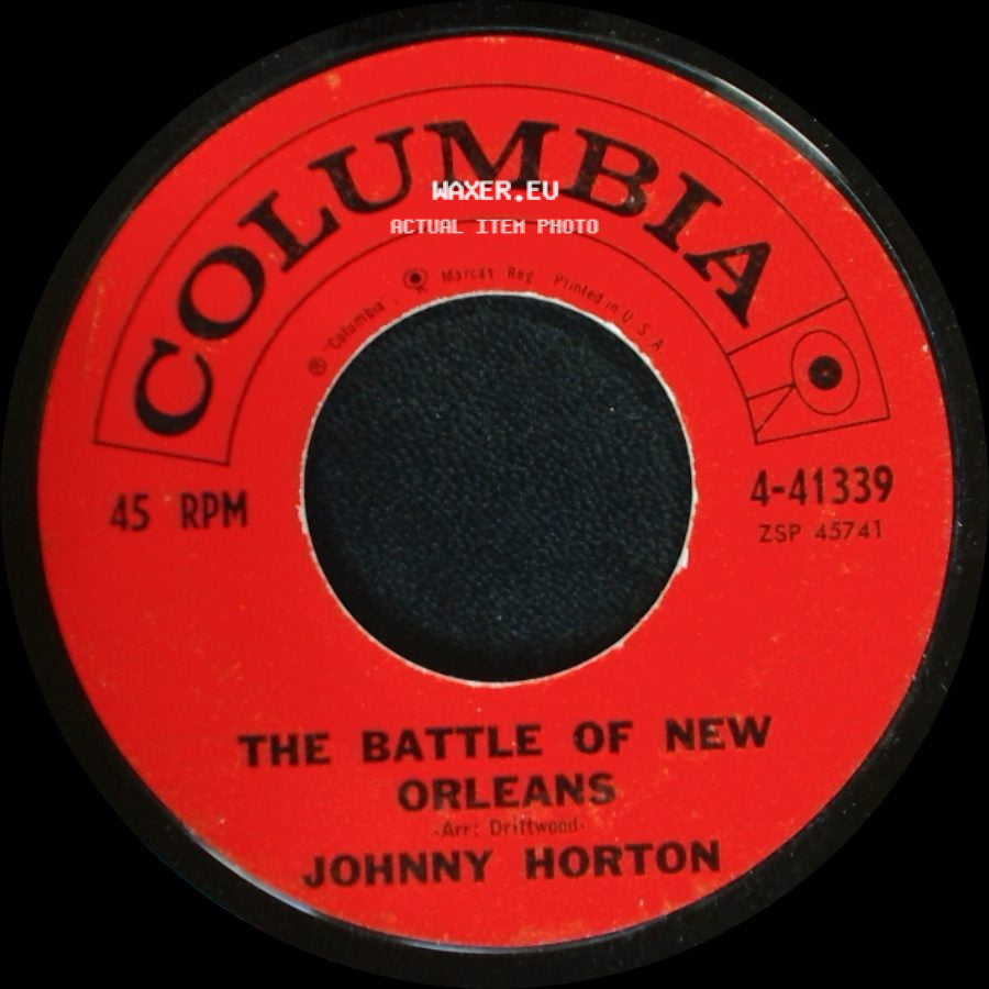 Johnny Horton - All For The Love Of A Girl / The Battle Of New Orleans side B