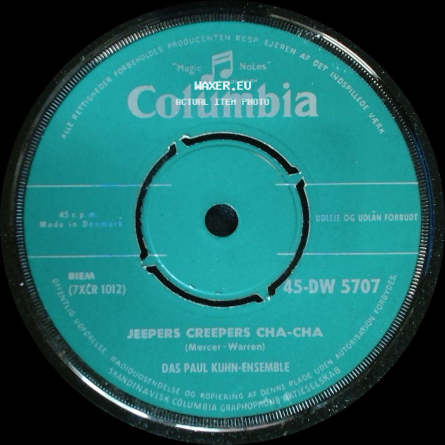 Das Paul Kuhn-Ensemble - Jeepers Creepers Cha-Cha / Jeepers Creepers Cha-Cha side A