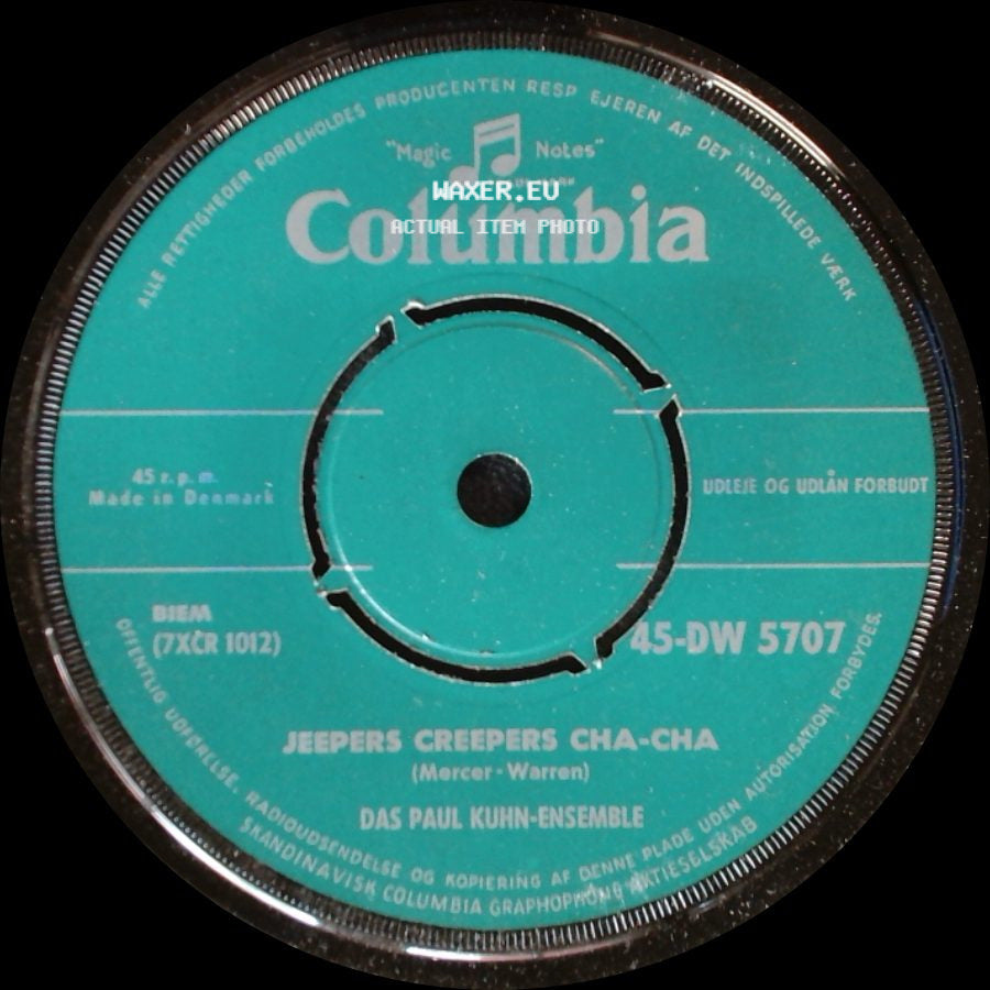 Das Paul Kuhn-Ensemble - Jeepers Creepers Cha-Cha / Jeepers Creepers Cha-Cha side B
