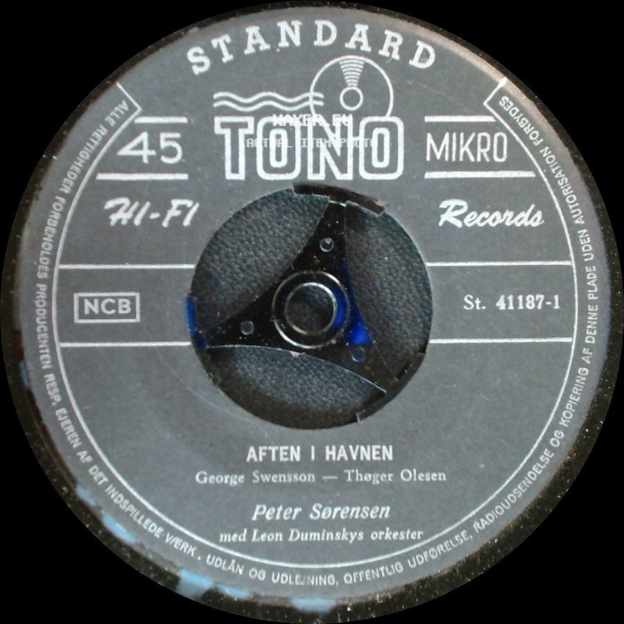 Peter Sørensen - Else Marie / Aften I Havnen side B