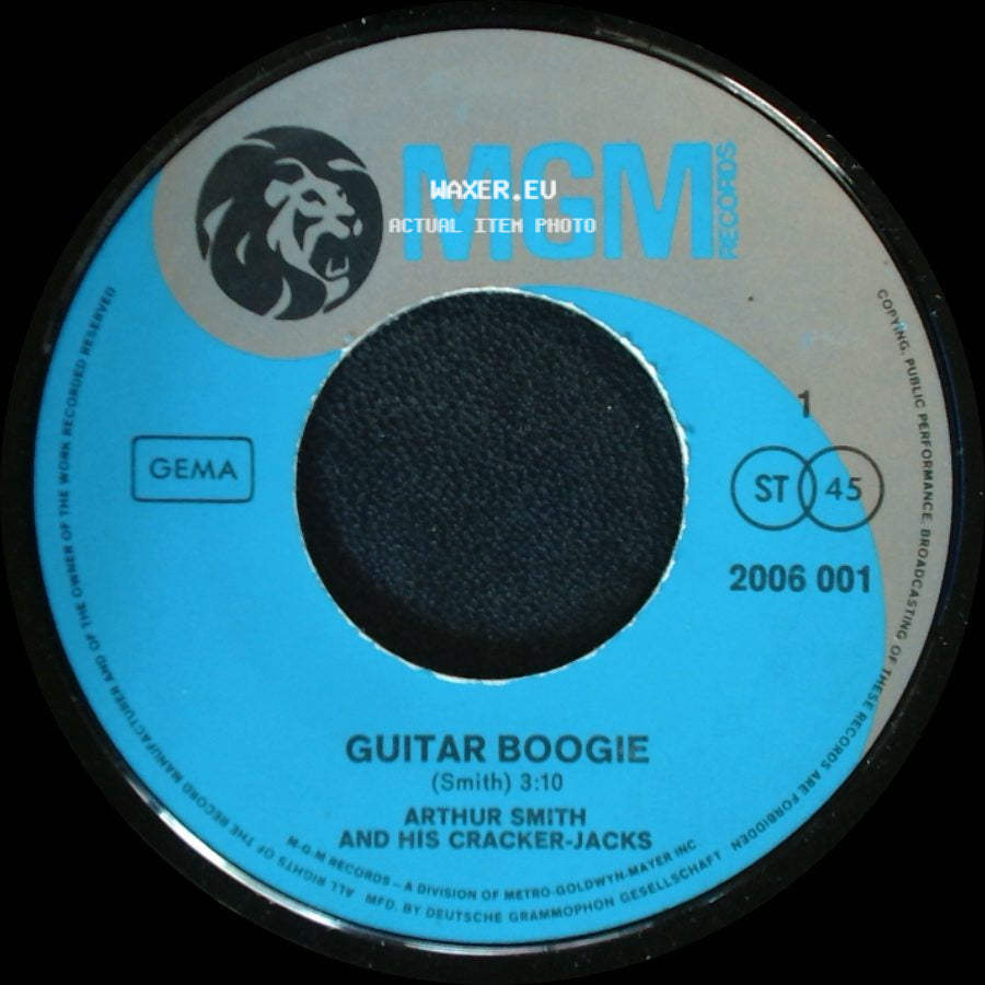 Arthur Smith And His Cracker-Jacks - Guitar Boogie / Banjo Rag side A