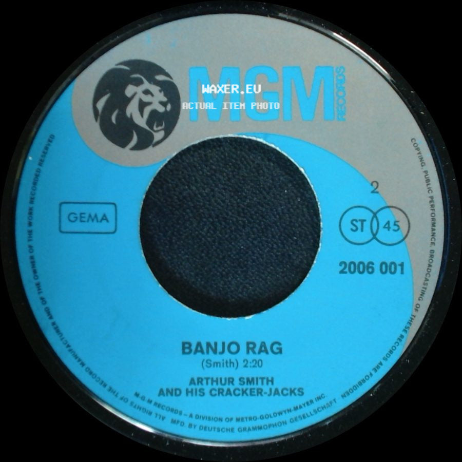Arthur Smith And His Cracker-Jacks - Guitar Boogie / Banjo Rag side B