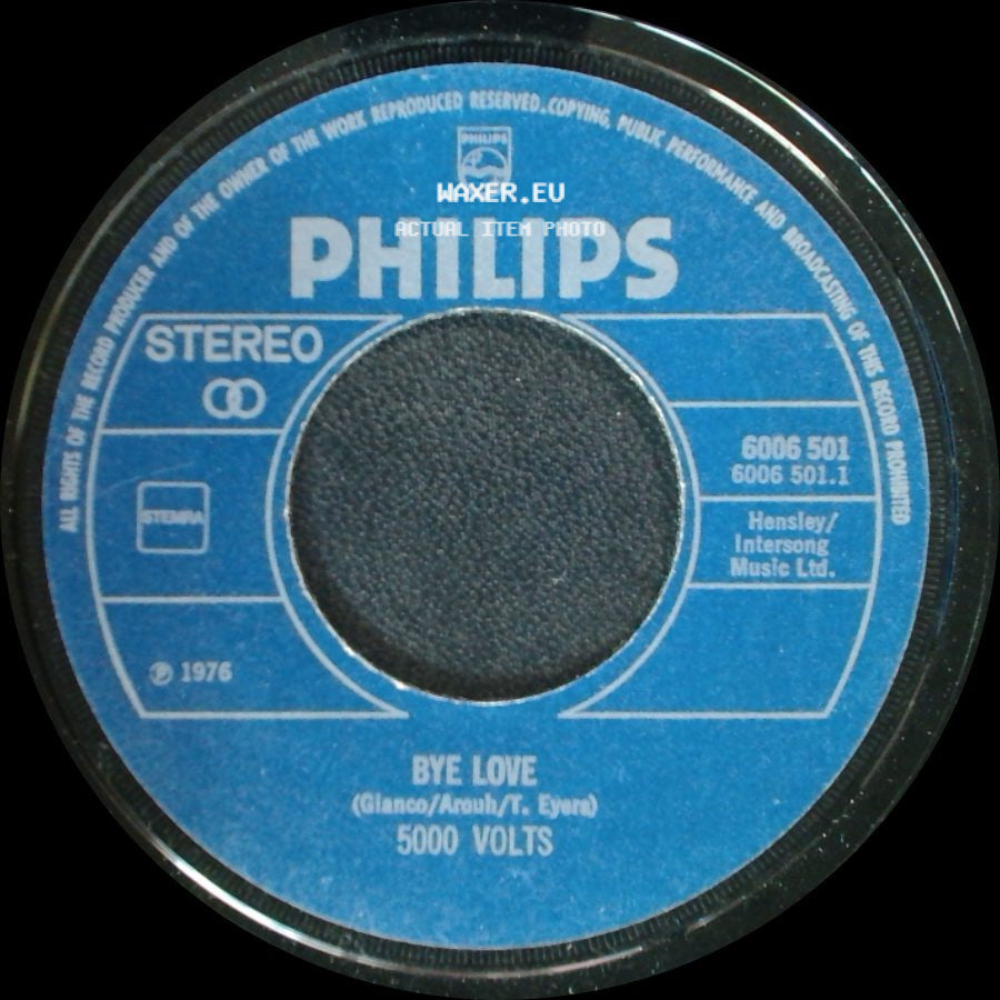 5000 Volts - Look Out I'm Coming / Bye Love side B