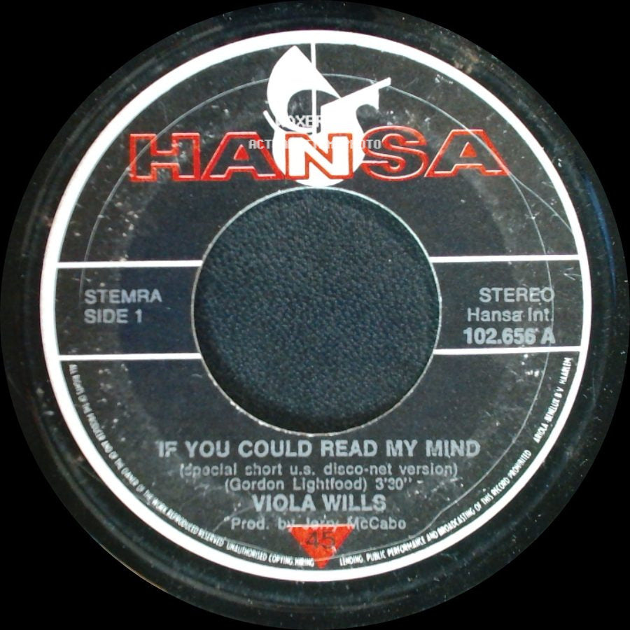 Viola Wills - If You Could Read My Mind / If You Could Read My Mind side A