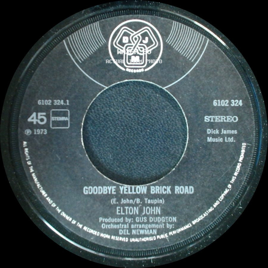Elton John - Goodbye Yellow Brick Road / Screw You side A