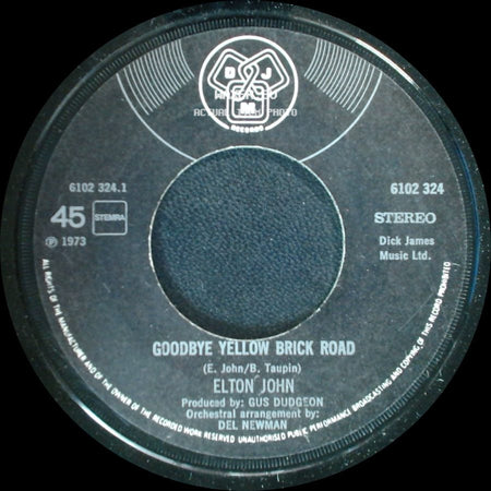 Elton John - Goodbye Yellow Brick Road / Screw You side A