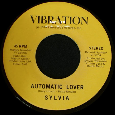 Sylvia - Automatic Lover / Stop Boy side A
