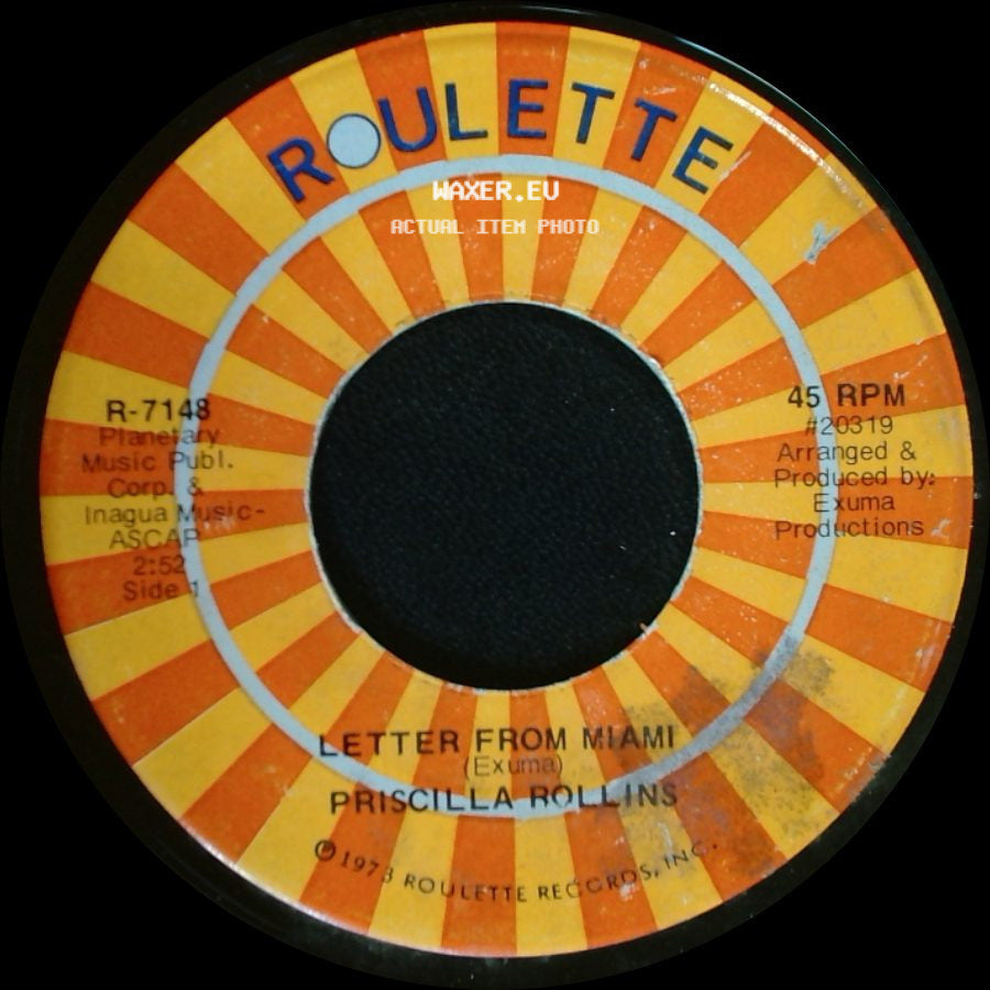 Priscilla Rollins - Letter From Miami / Obeah Woman side A