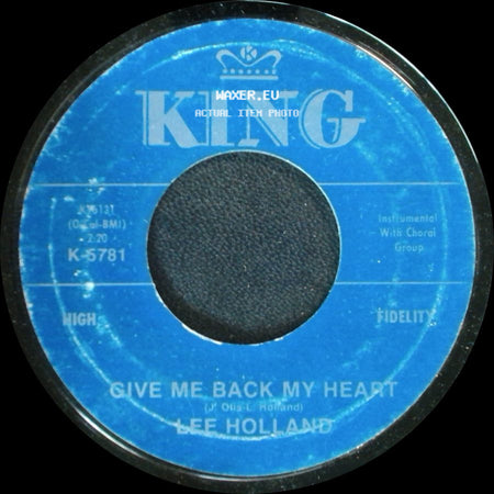 Lee Holland - Give Me Back My Heart / Give Me Back My Heart side A
