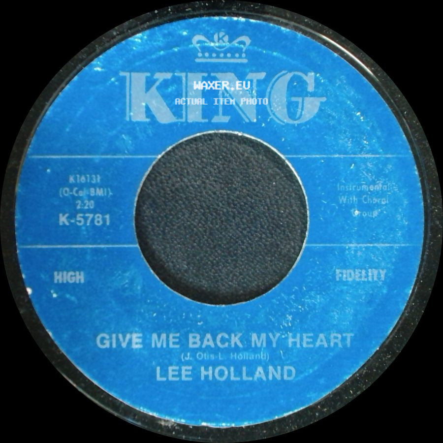 Lee Holland - Give Me Back My Heart / Give Me Back My Heart side B
