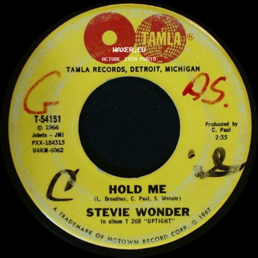 Stevie Wonder - Hold Me / I Was Made To Love Her side A