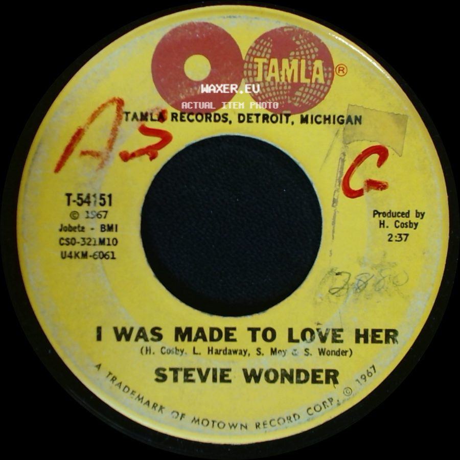 Stevie Wonder - Hold Me / I Was Made To Love Her side B