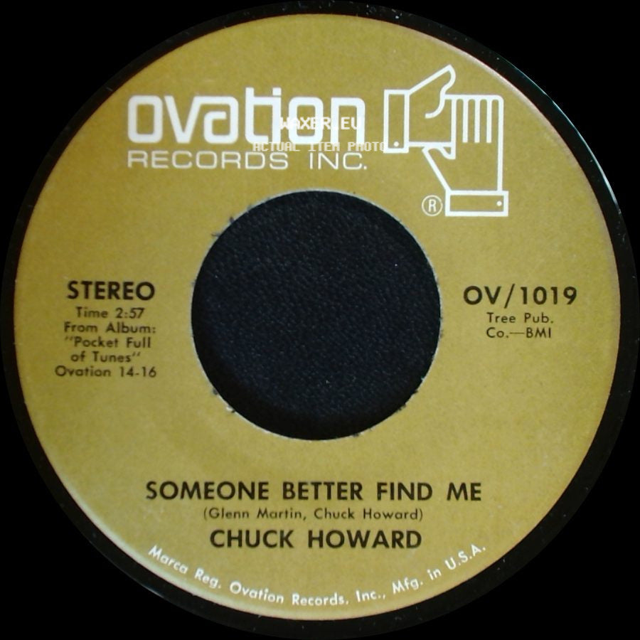 Chuck Howard - Someone Better Find Me / Normal Man side A