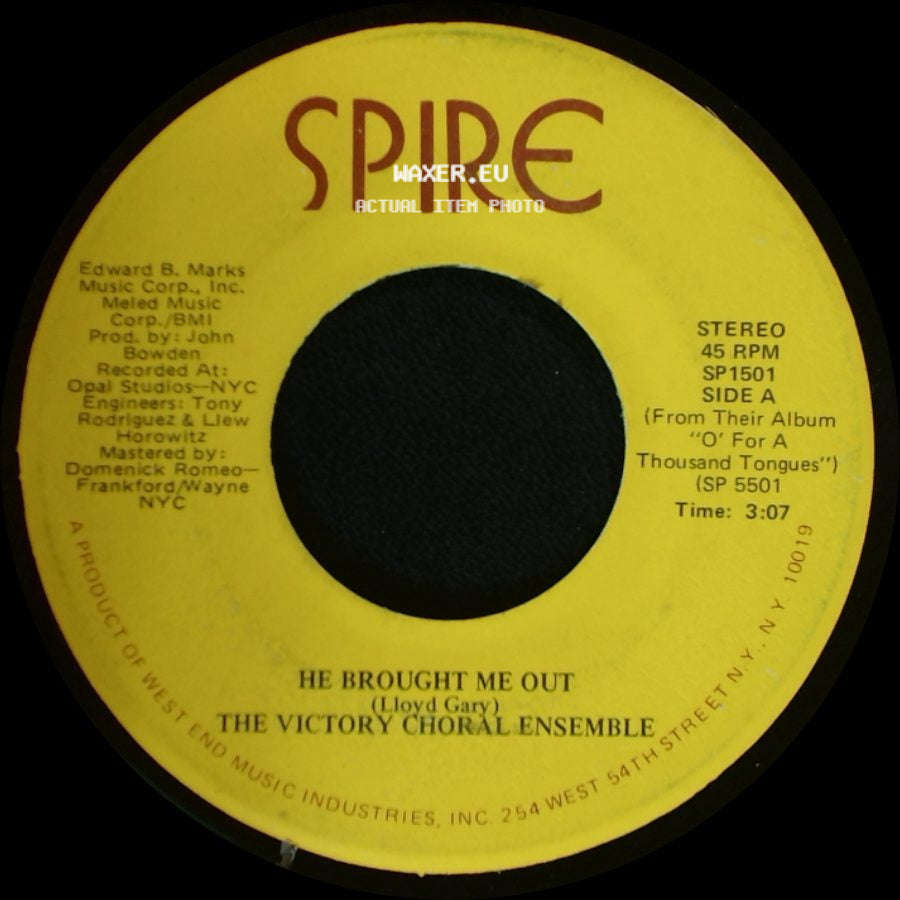 The Victory Choral Ensemble - He Brought Me Out / God Is With Us side A