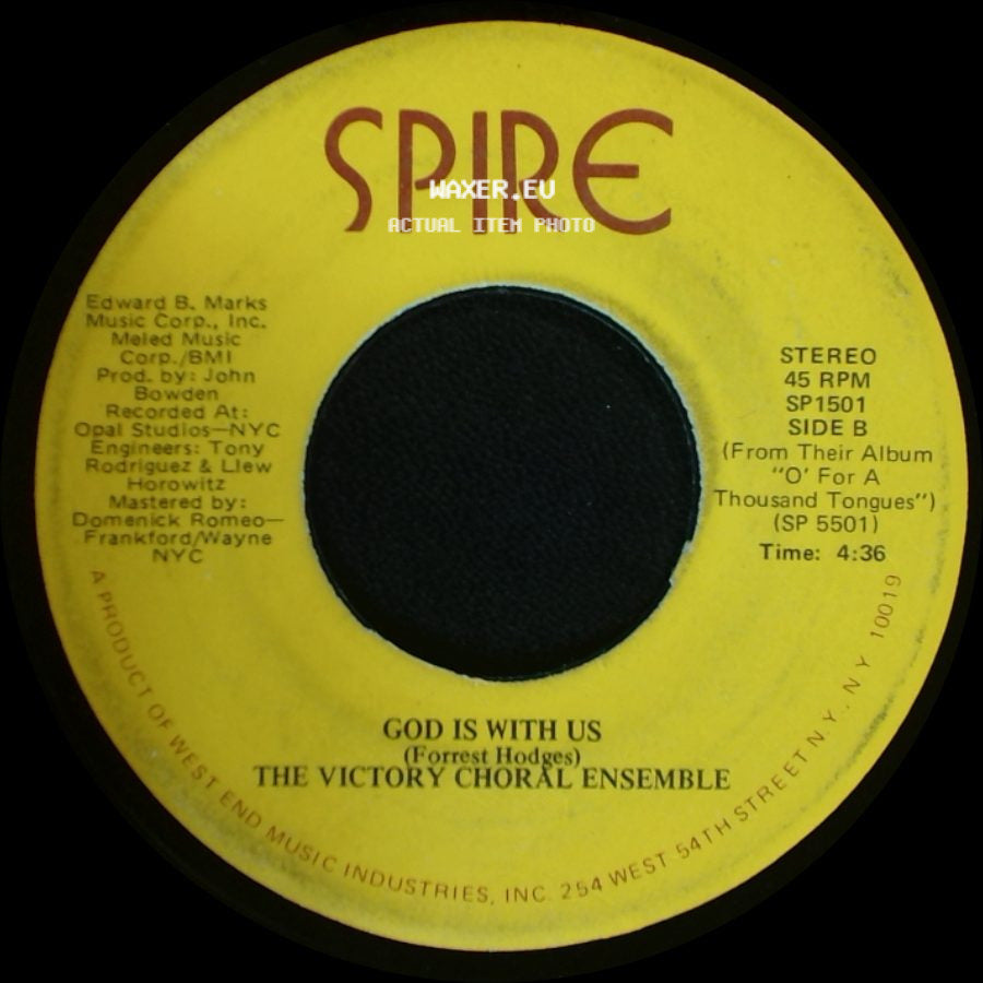 The Victory Choral Ensemble - He Brought Me Out / God Is With Us side B
