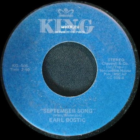 Earl Bostic - September Song / Harlem Nocturne side A