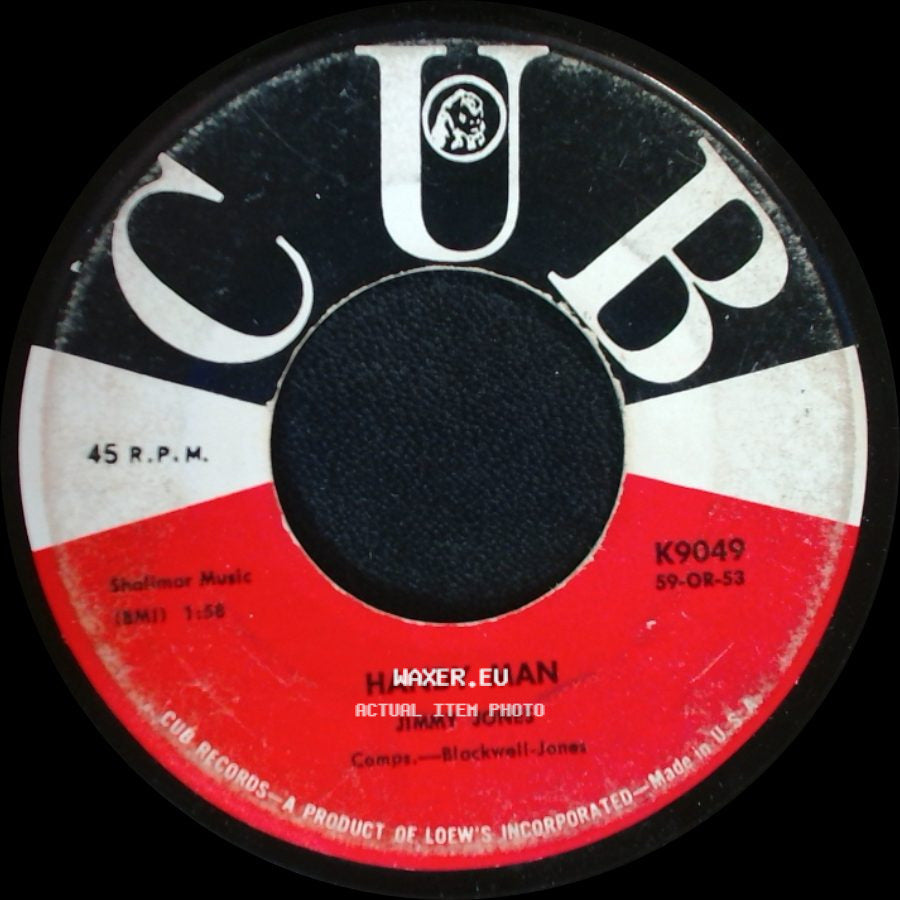 Jimmy Jones - The Search Is Over / Handy Man side B