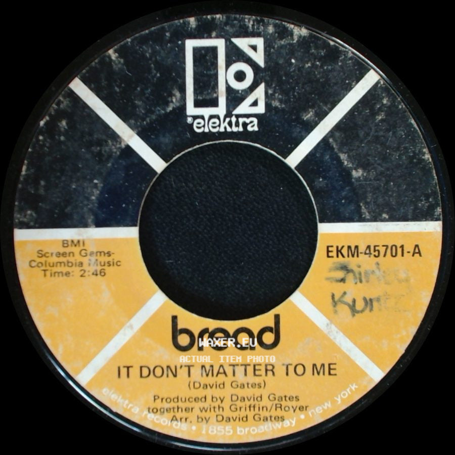 Bread - It Don't Matter To Me / Call On Me side A