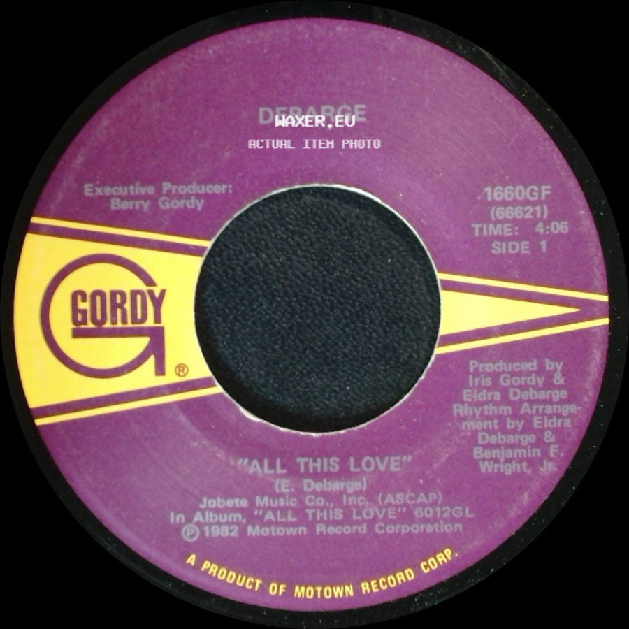 Debarge - "All This Love" / I'm In Love With You side A