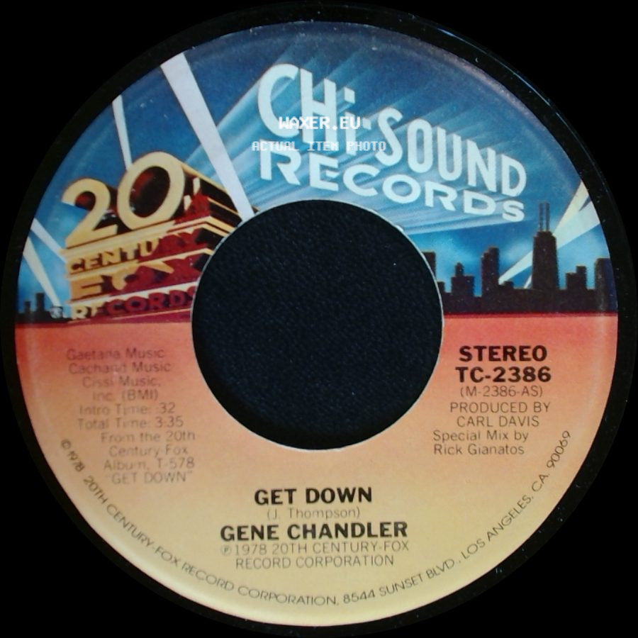 Gene Chandler - Get Down / I'm The Traveling Kind side A