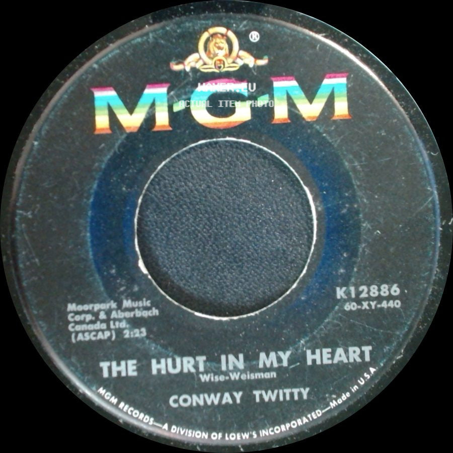 Conway Twitty - What Am I Living For / The Hurt In My Heart side B