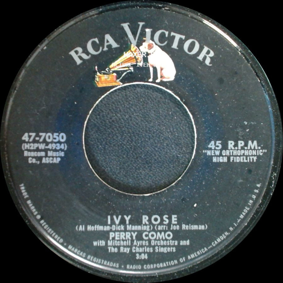 Perry Como - Ivy Rose / Just Born (To Be Your Baby) side A