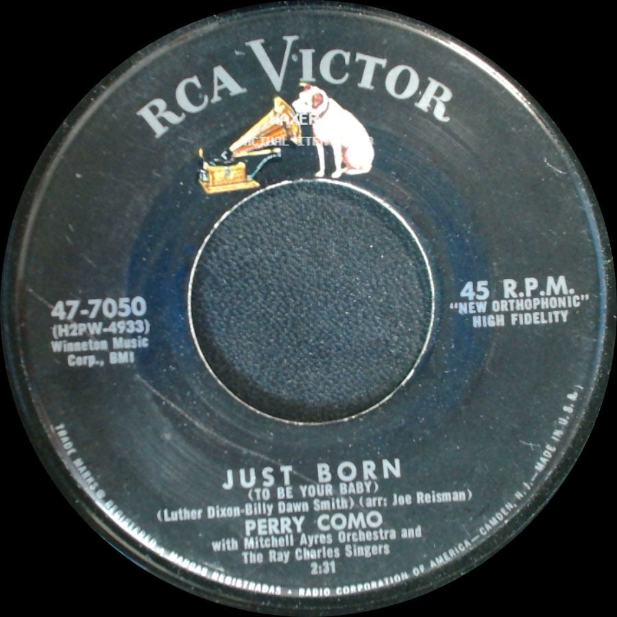 Perry Como - Ivy Rose / Just Born (To Be Your Baby) side B