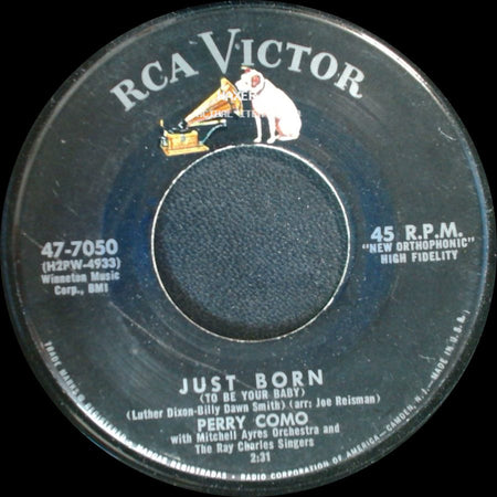 Perry Como - Ivy Rose / Just Born (To Be Your Baby) side B