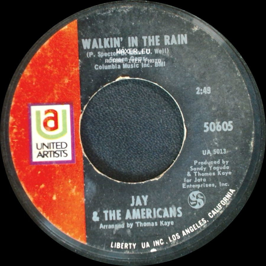 Jay & The Americans - (I'd Kill) For The Love Of A Lady / Walkin' In The Rain side B