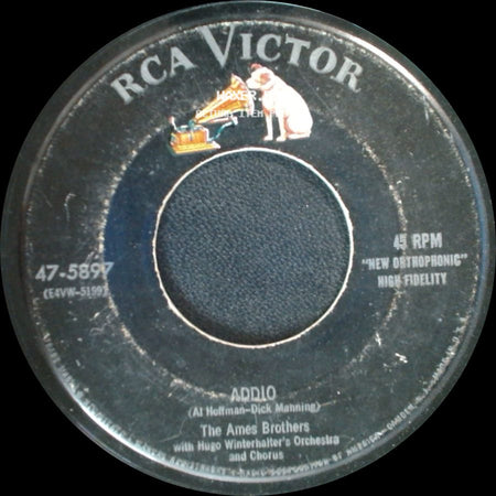 The Ames Brothers - The Naughty Lady Of Shady Lane / Addio side B