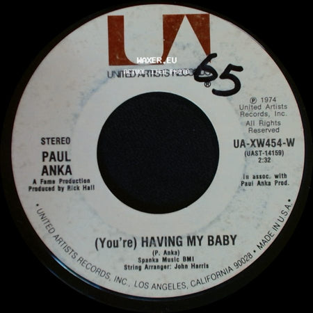 Paul Anka - (You're) Having My Baby / Papa side A