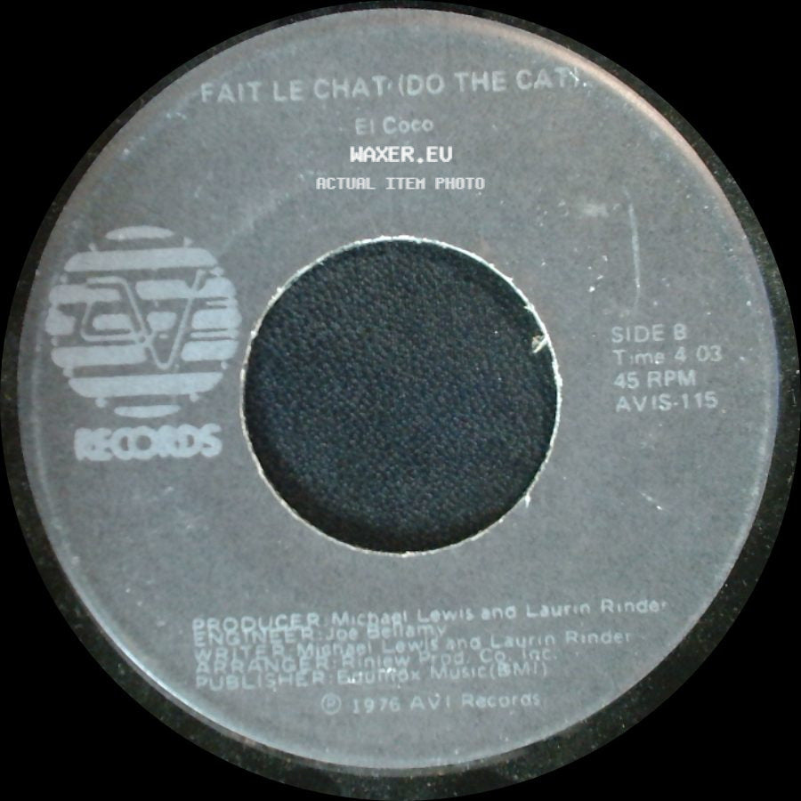 El Coco - Lets Get It Together / Fait Le Chat (Do The Cat) side B