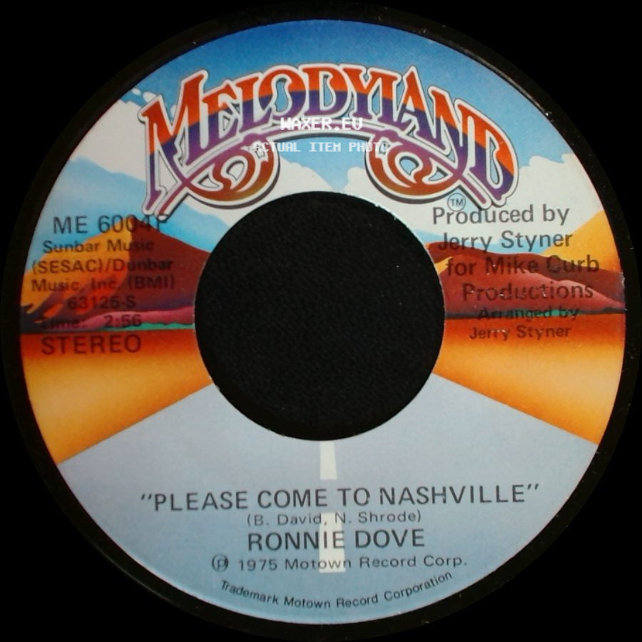 Ronnie Dove - Please Come To Nashville / Please Come To Nashville side A
