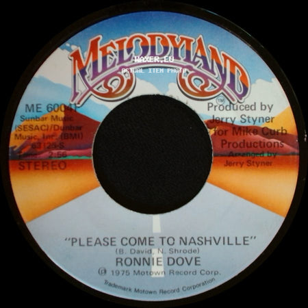 Ronnie Dove - Please Come To Nashville / Please Come To Nashville side B