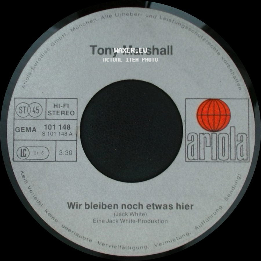 Tony Marshall - Wir Bleiben Noch Etwas Hier / Ein Sombrero Macht Noch Keinen Caballero side A