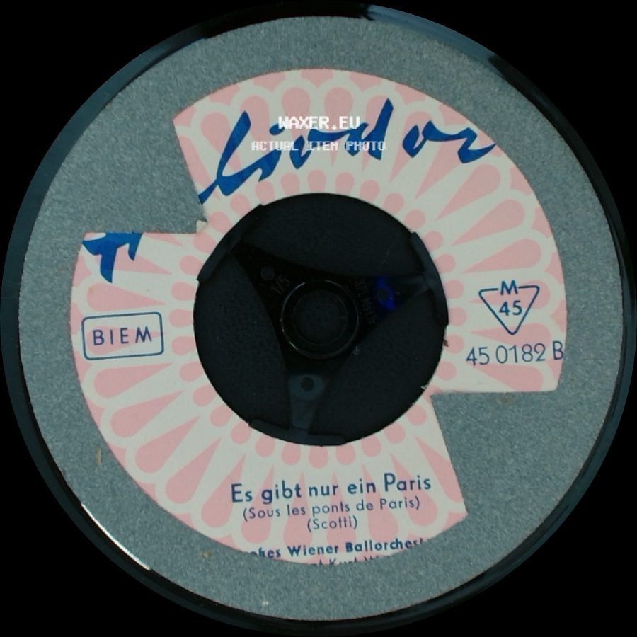 Großes Wiener Ballorchester - Es Gibt Nur Ein Paris (Sous Les Ponts De Paris) / Luna-Walzer side A