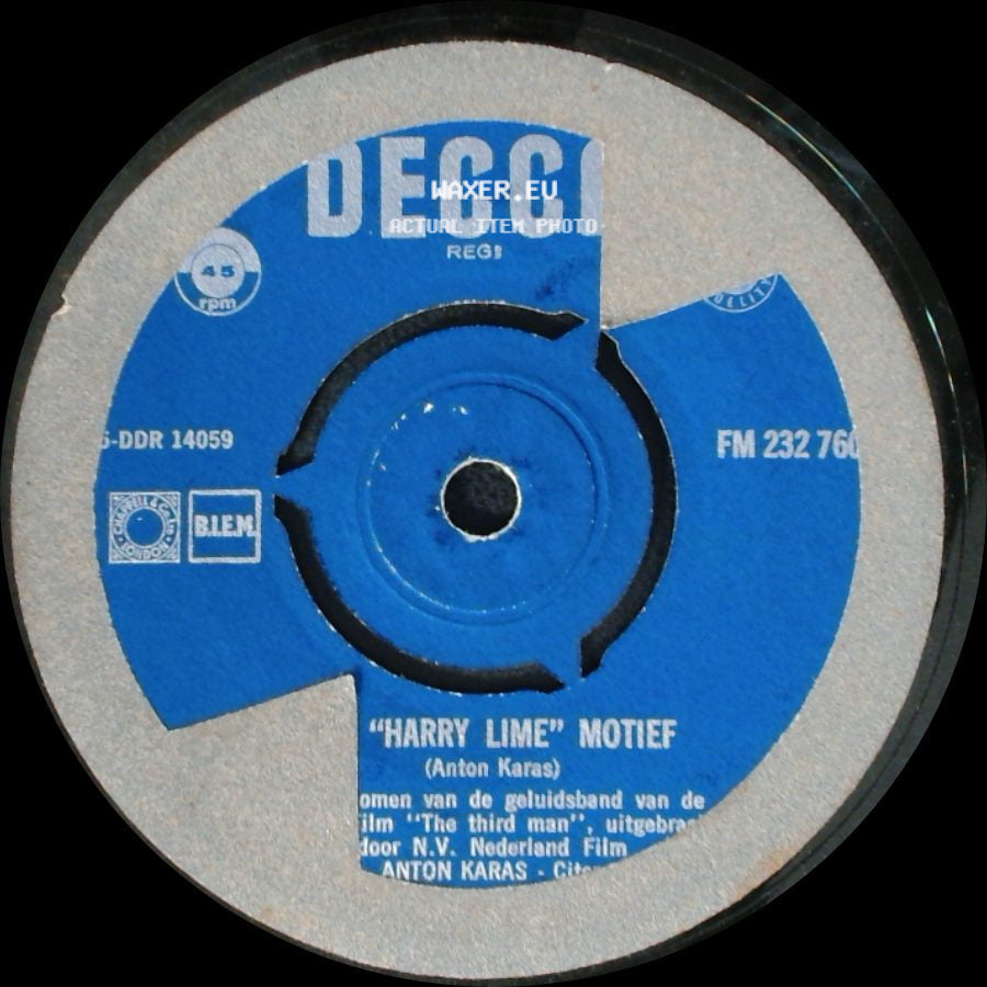 Anton Karas - Cafe Mozart Waltz / "Harry Lime" Motief side B