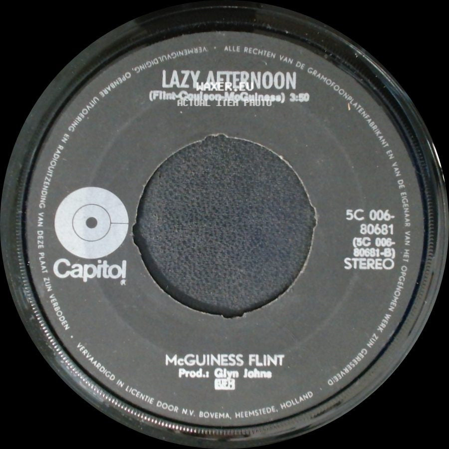 Mcguiness Flint - Lazy Afternoon / When I'm Dead And Gone side A