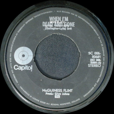 Mcguiness Flint - Lazy Afternoon / When I'm Dead And Gone side B