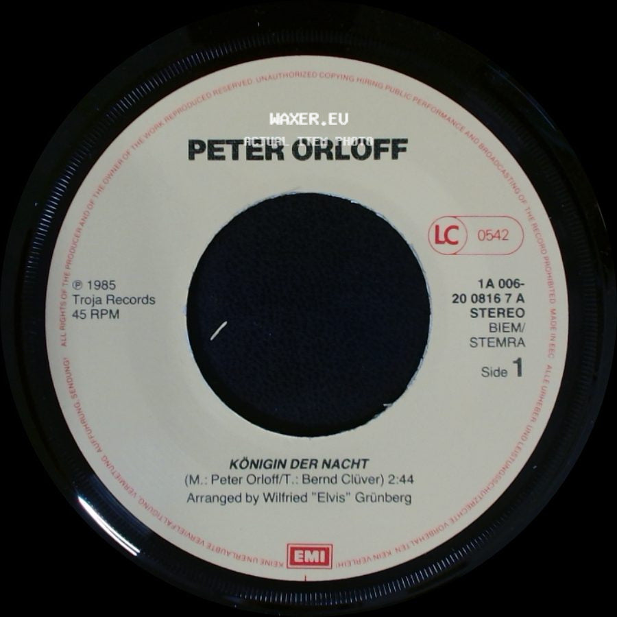 Peter Orloff - Königin Der Nacht / Eine Zweite Chance side A