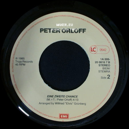 Peter Orloff - Königin Der Nacht / Eine Zweite Chance side B